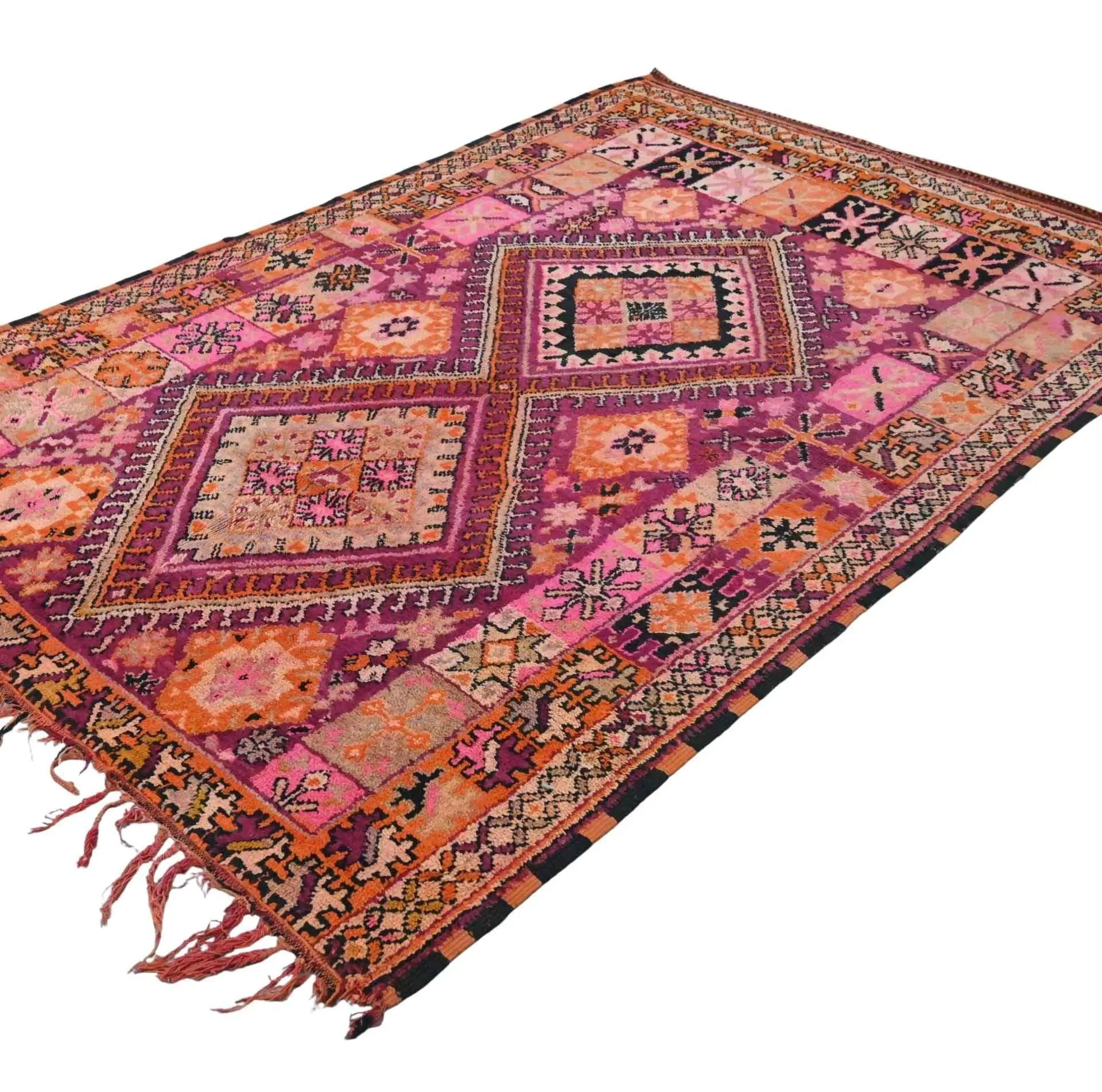Vintage Moroccan Rug 5.9 x 9 feet / 180 x 276 cm - Ettilux Home