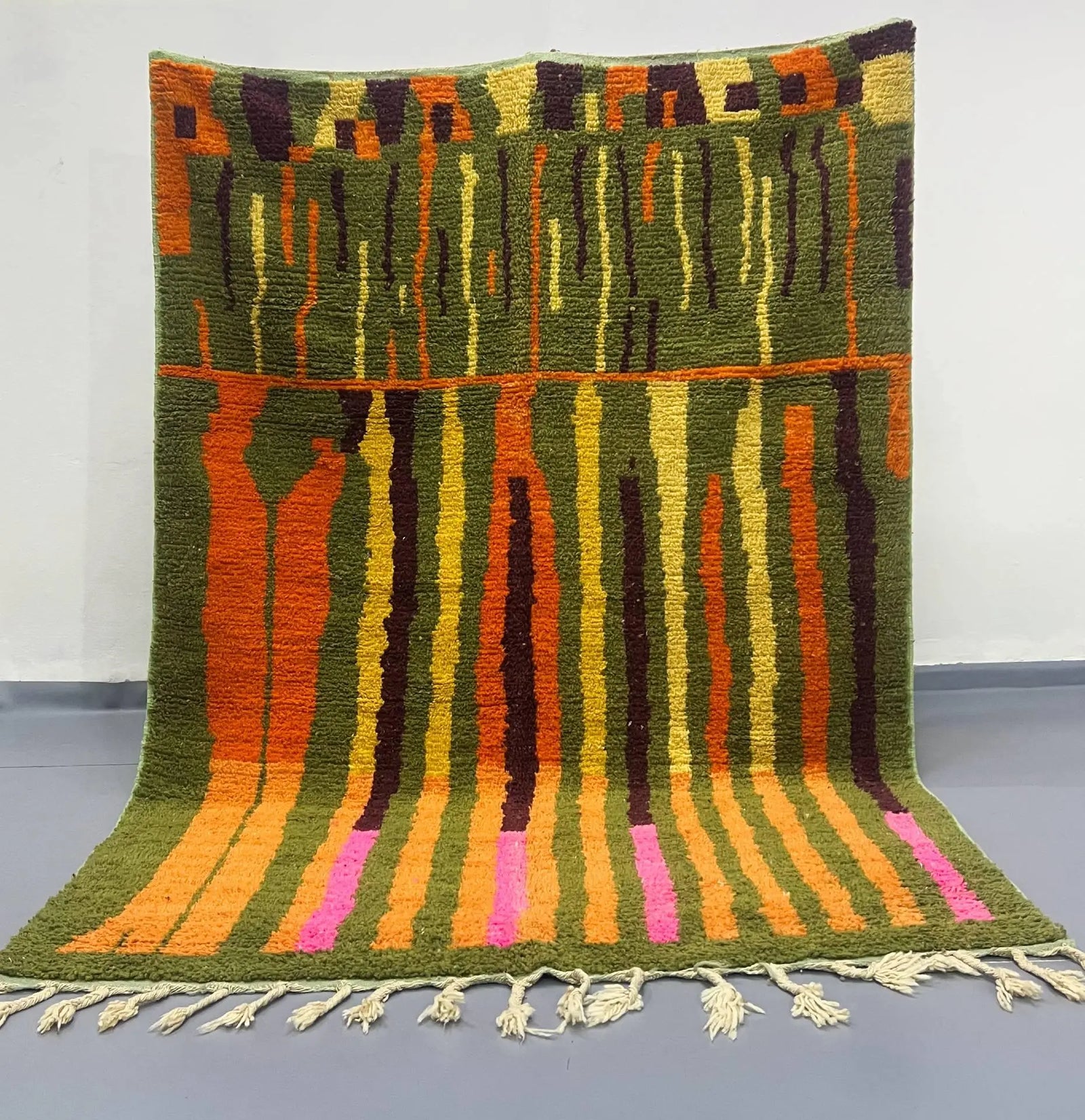 Vintage Moroccan Rug 6.8 x 9.6 feet / 208 x 295 cm - Ettilux Home