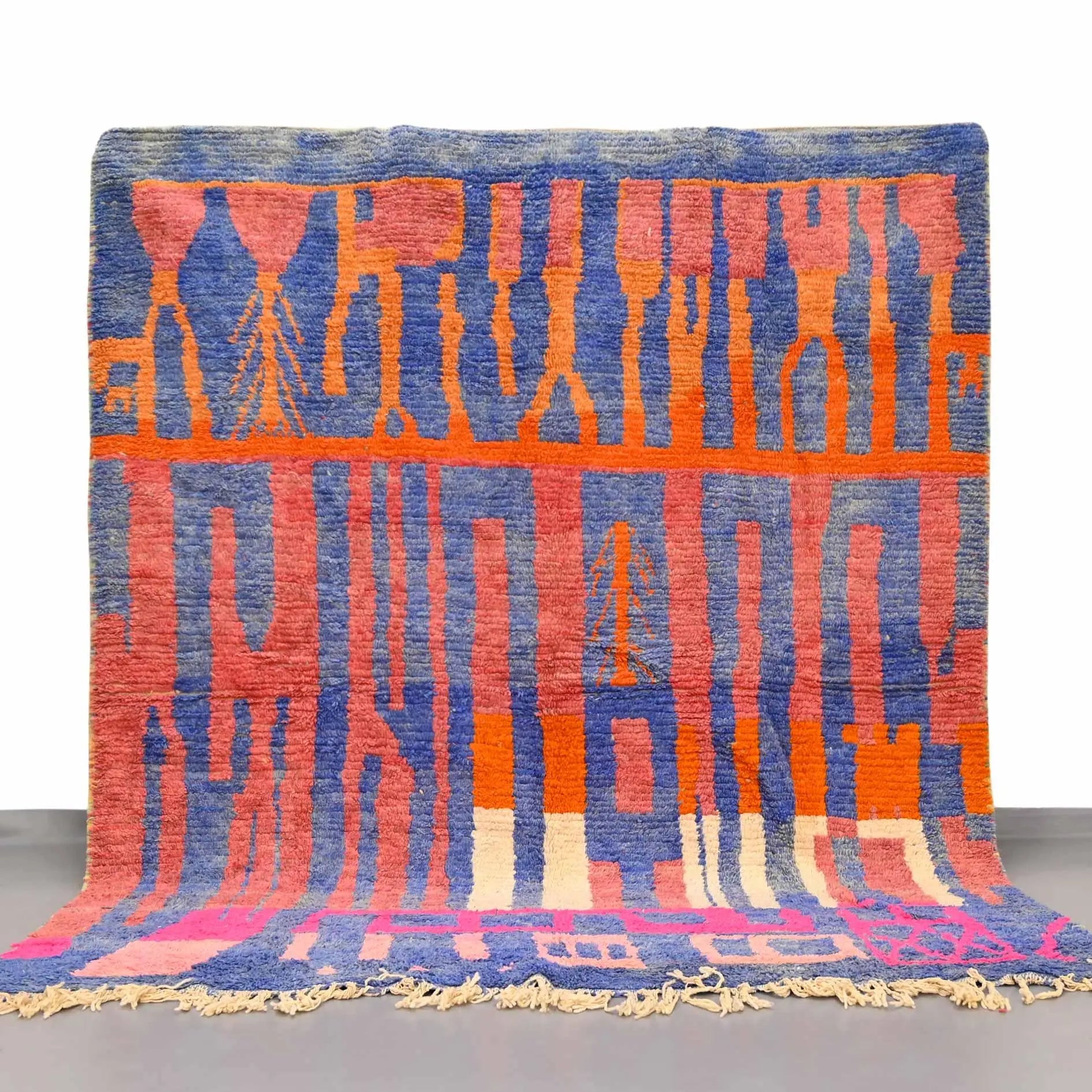 Vintage Moroccan Rug 8.2 x 10 feet