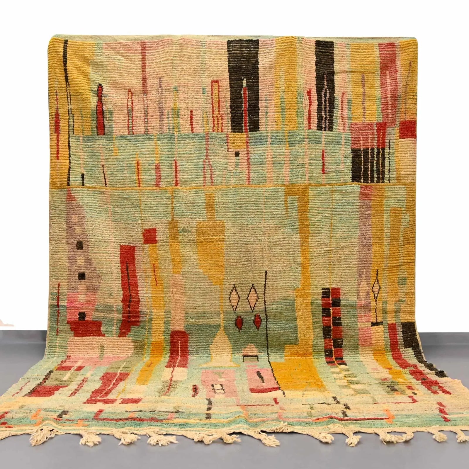 Vintage Moroccan Rug 8 x 11.9 feet / 245 x 364 cm - Ettilux Home