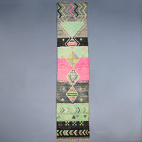 Thumbnail for Vintage Runner Moroccan Rug 2.4 x 16.6 feet / 73 x 506 cm - Ettilux Home