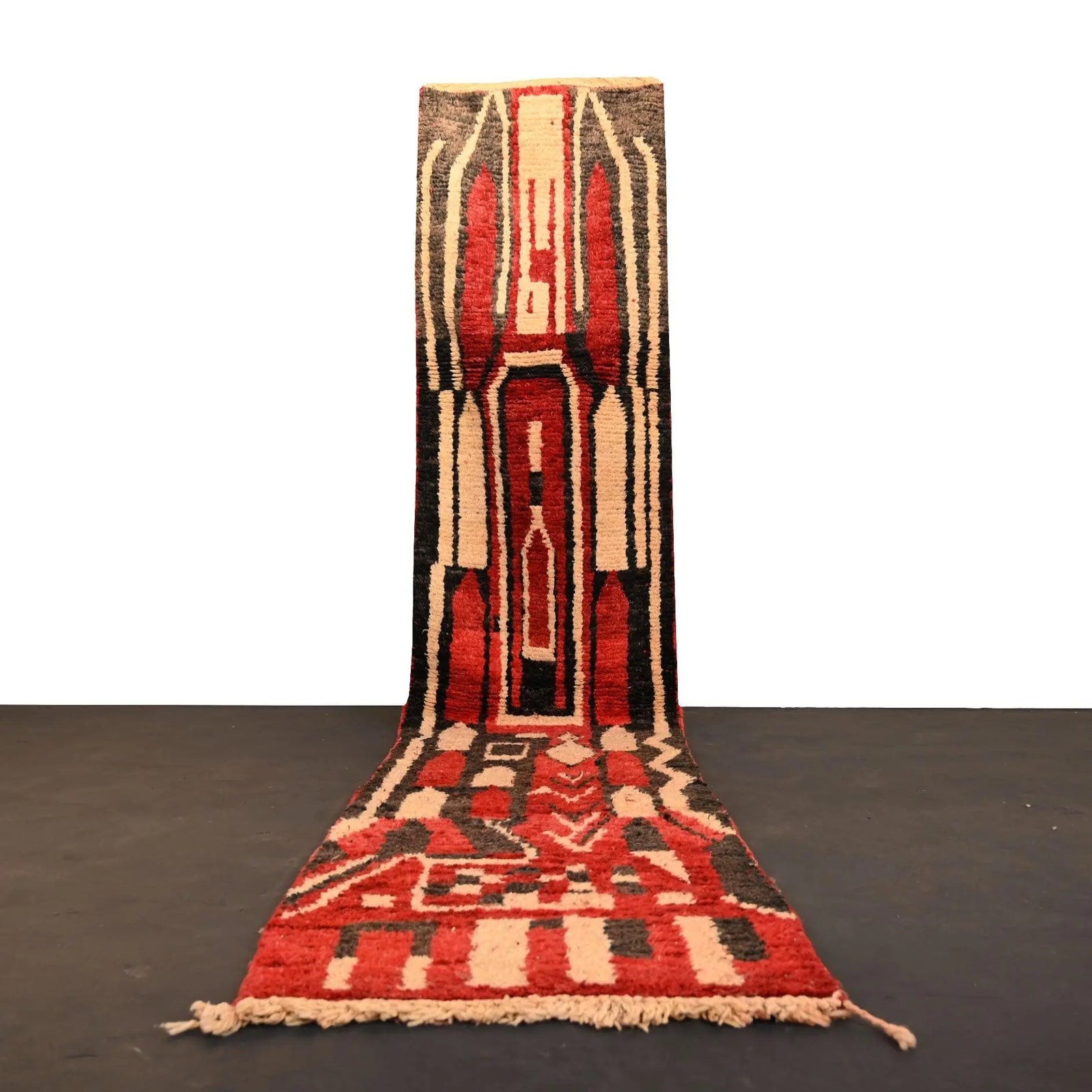 Vintage Runner Moroccan Rug 2.7 x 12.9 feet / 83 x 395 cm - Ettilux Home