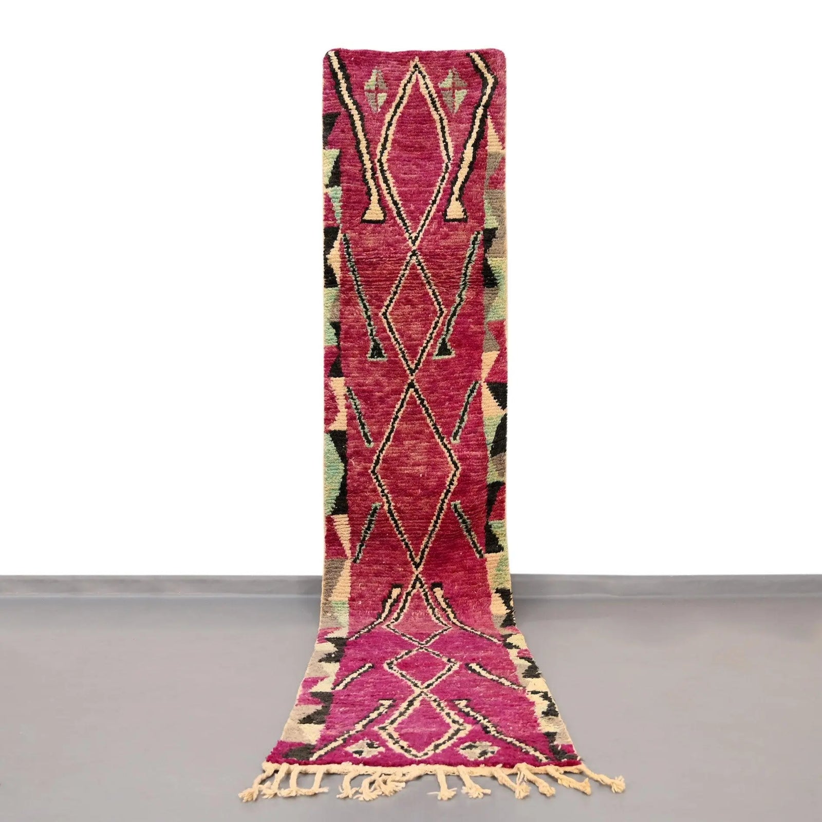 Vintage Runner Moroccan Rug 2.2 x 11.6 feet / 69 x 355 cm - Ettilux Home