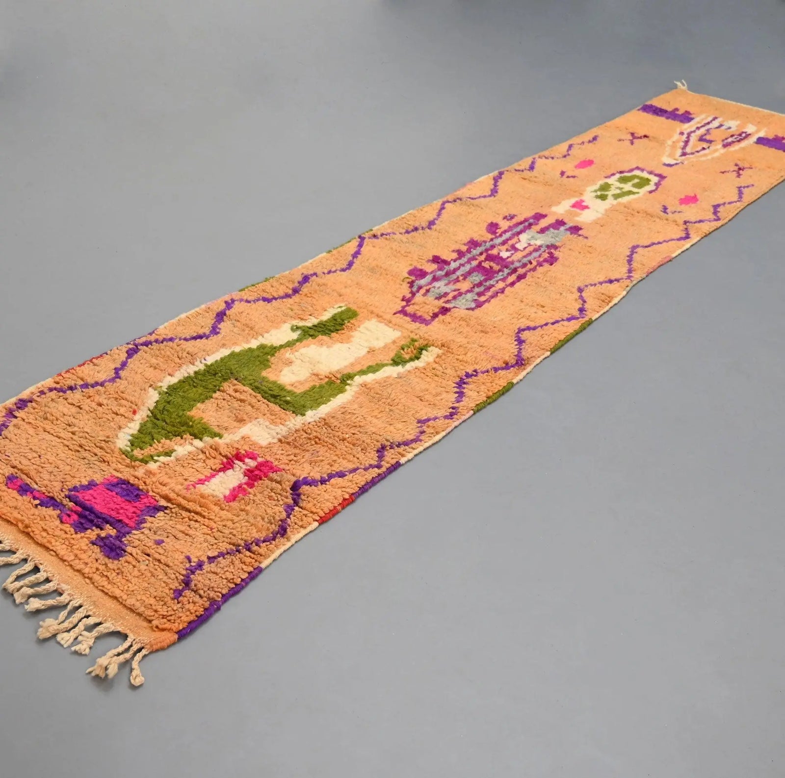 Vintage Runner Moroccan Rug 2.3 x 11.4 feet - Ettilux Home