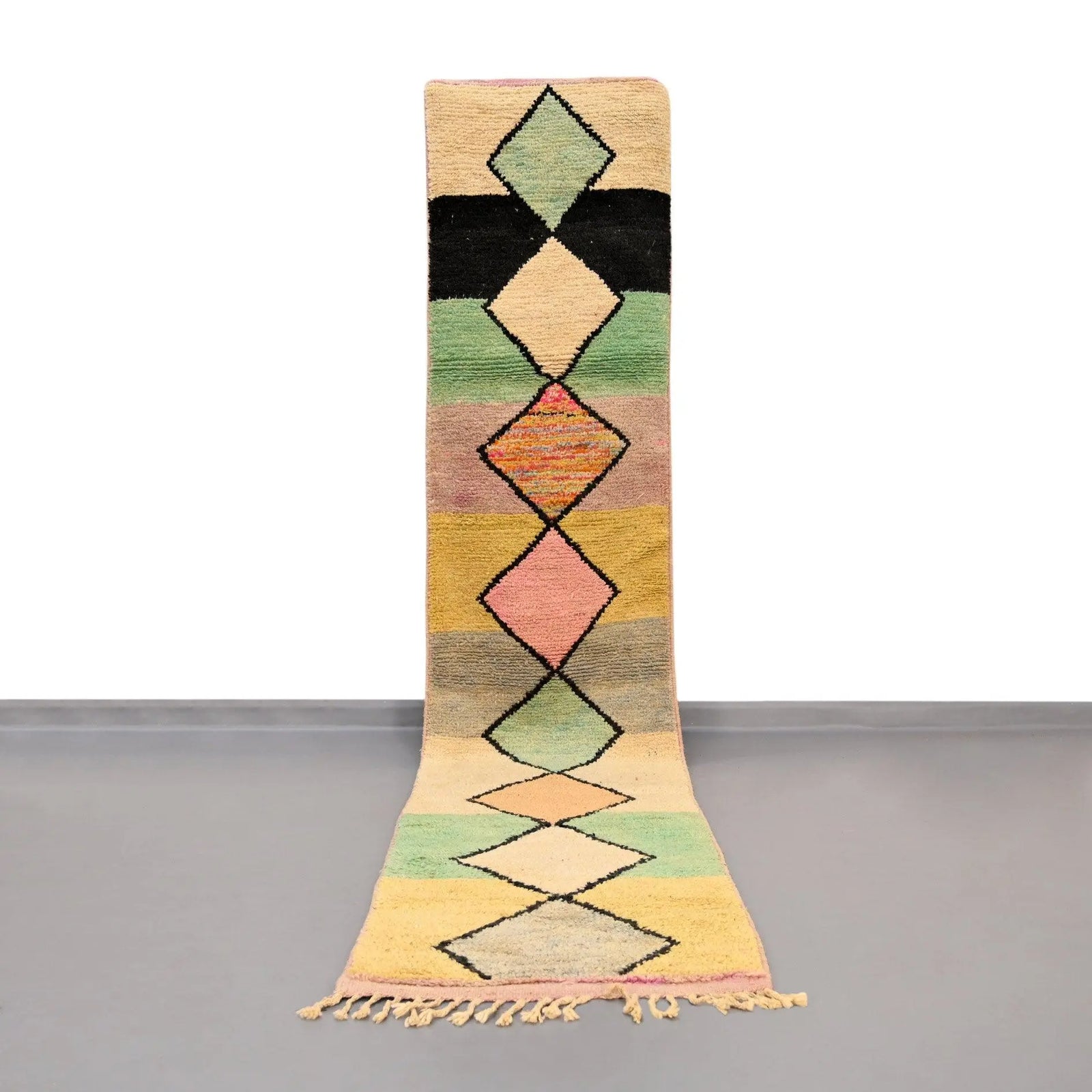 Vintage Runner Moroccan Rug 2.3 x 11.7 feet / 71 x 358 cm - Ettilux Home