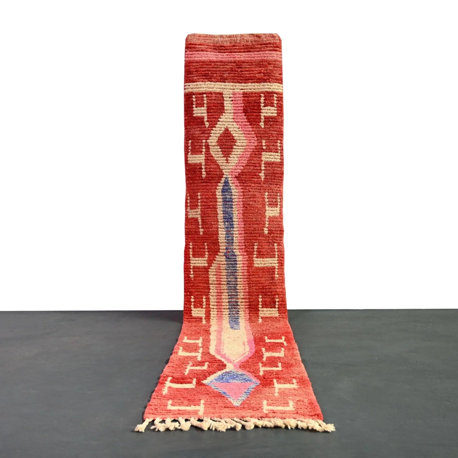 Vintage Runner Moroccan Rug 2.3 x 12.4 feet / 70 x 380 cm - Ettilux Home