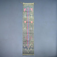 Thumbnail for Vintage Runner Moroccan Rug 2.3 x 12.5 feet / 70 cm x 383 cm - Ettilux Home