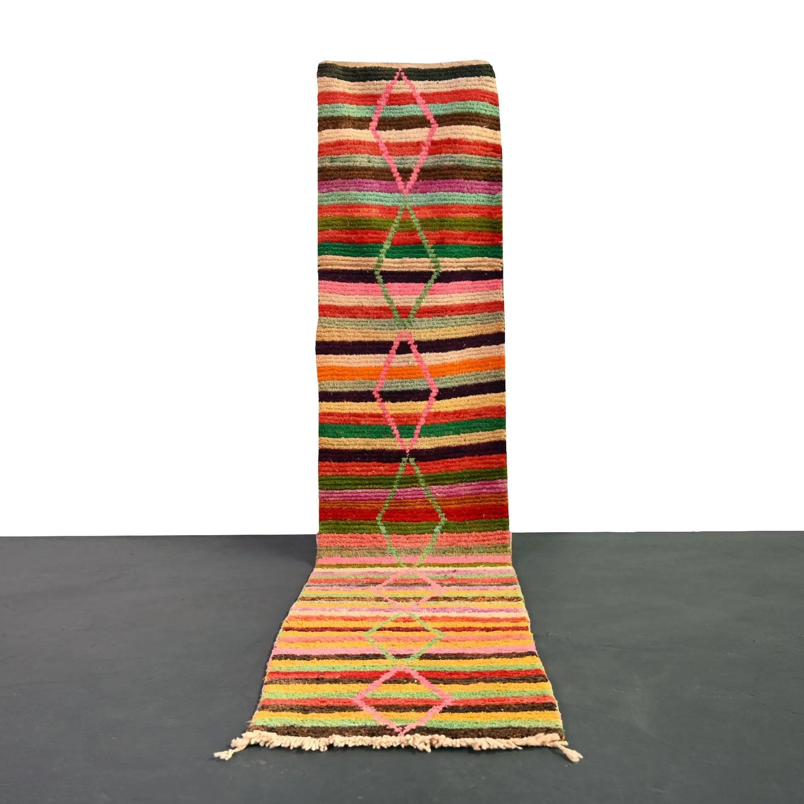 Vintage Runner Moroccan Rug 2.4 x 11.4 feet / 75 x 348 cm - Ettilux Home