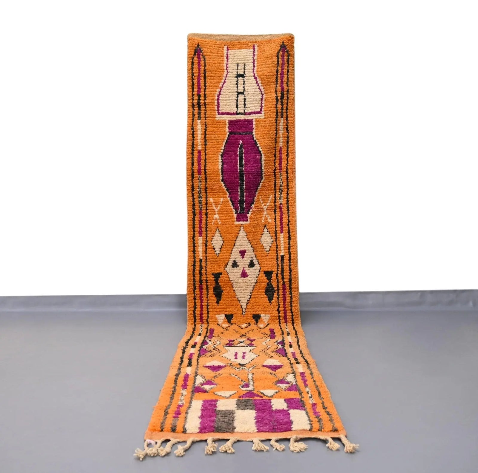 Vintage Runner Moroccan Rug 2.4 x 12.4 feet - Ettilux Home