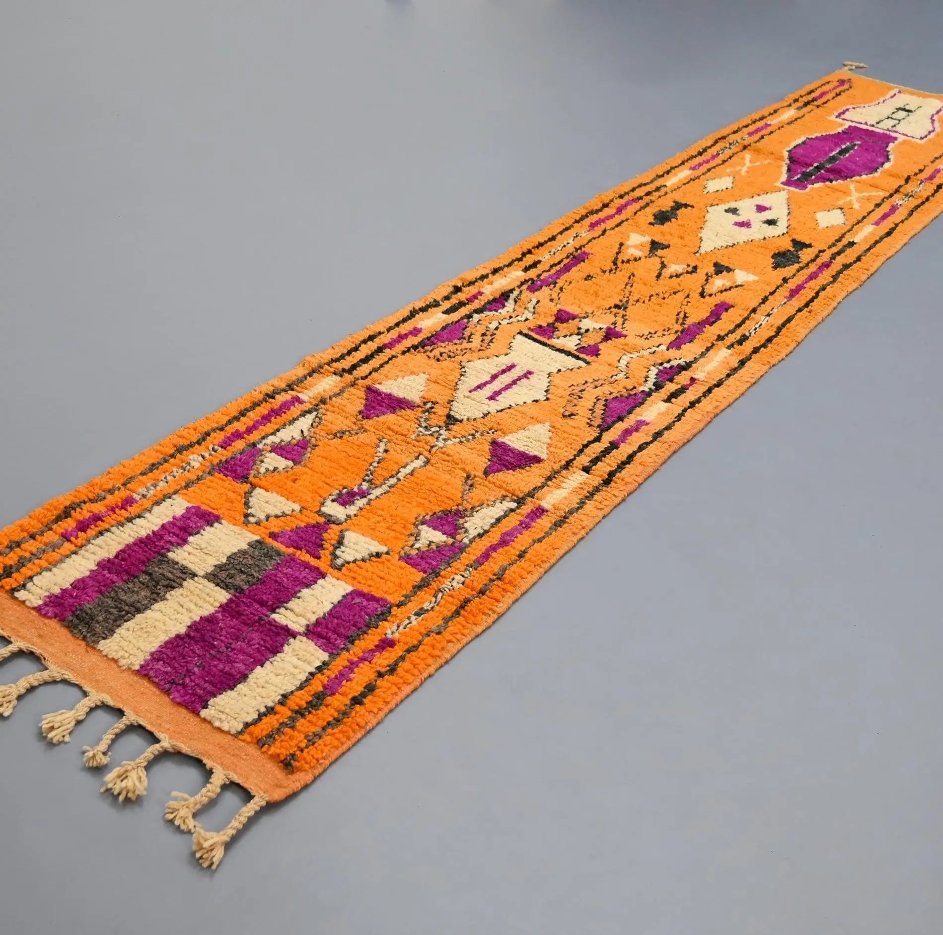 Vintage Runner Moroccan Rug 2.4 x 12.4 feet - Ettilux Home