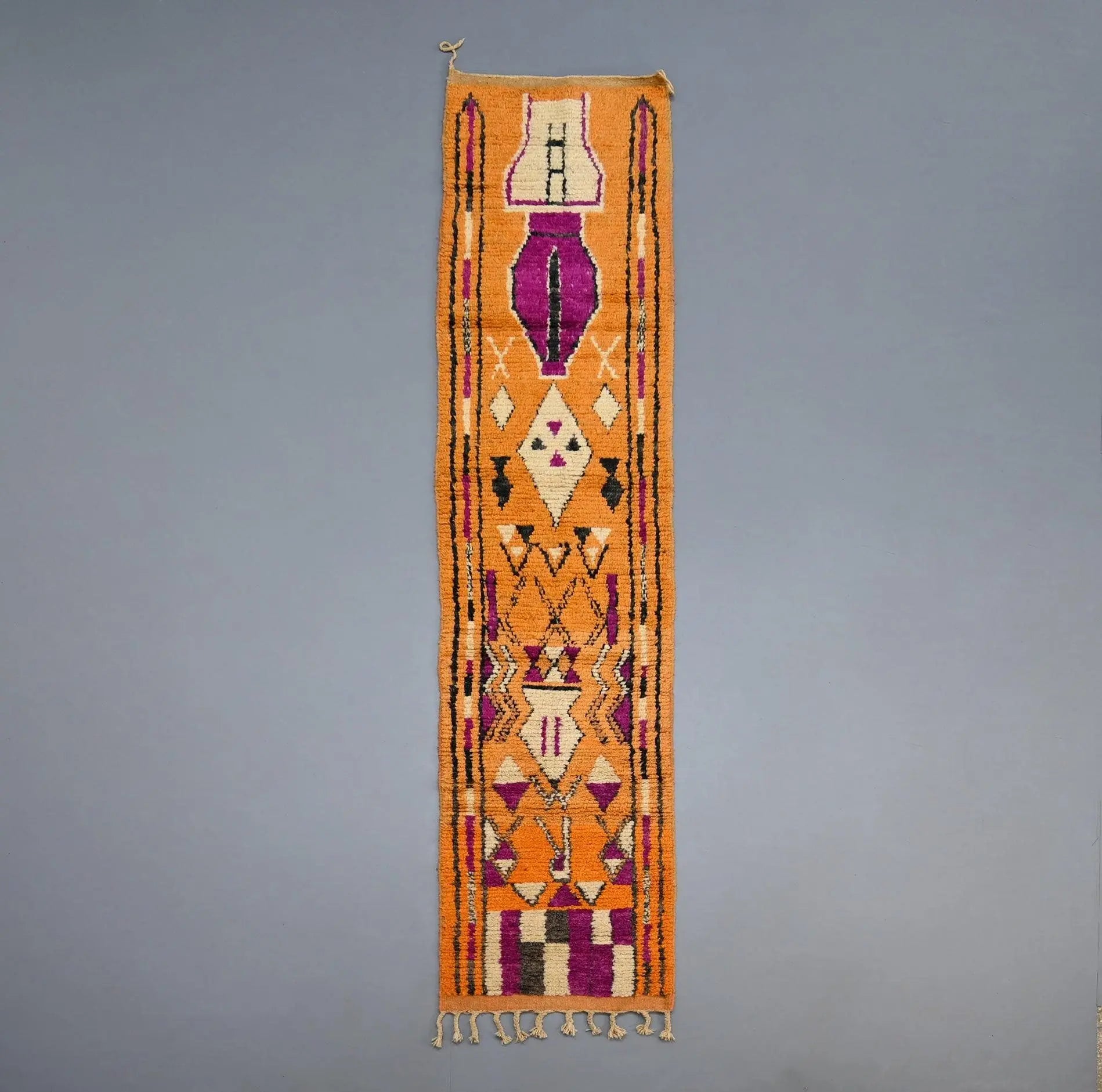 Vintage Runner Moroccan Rug 2.4 x 12.4 feet - Ettilux Home