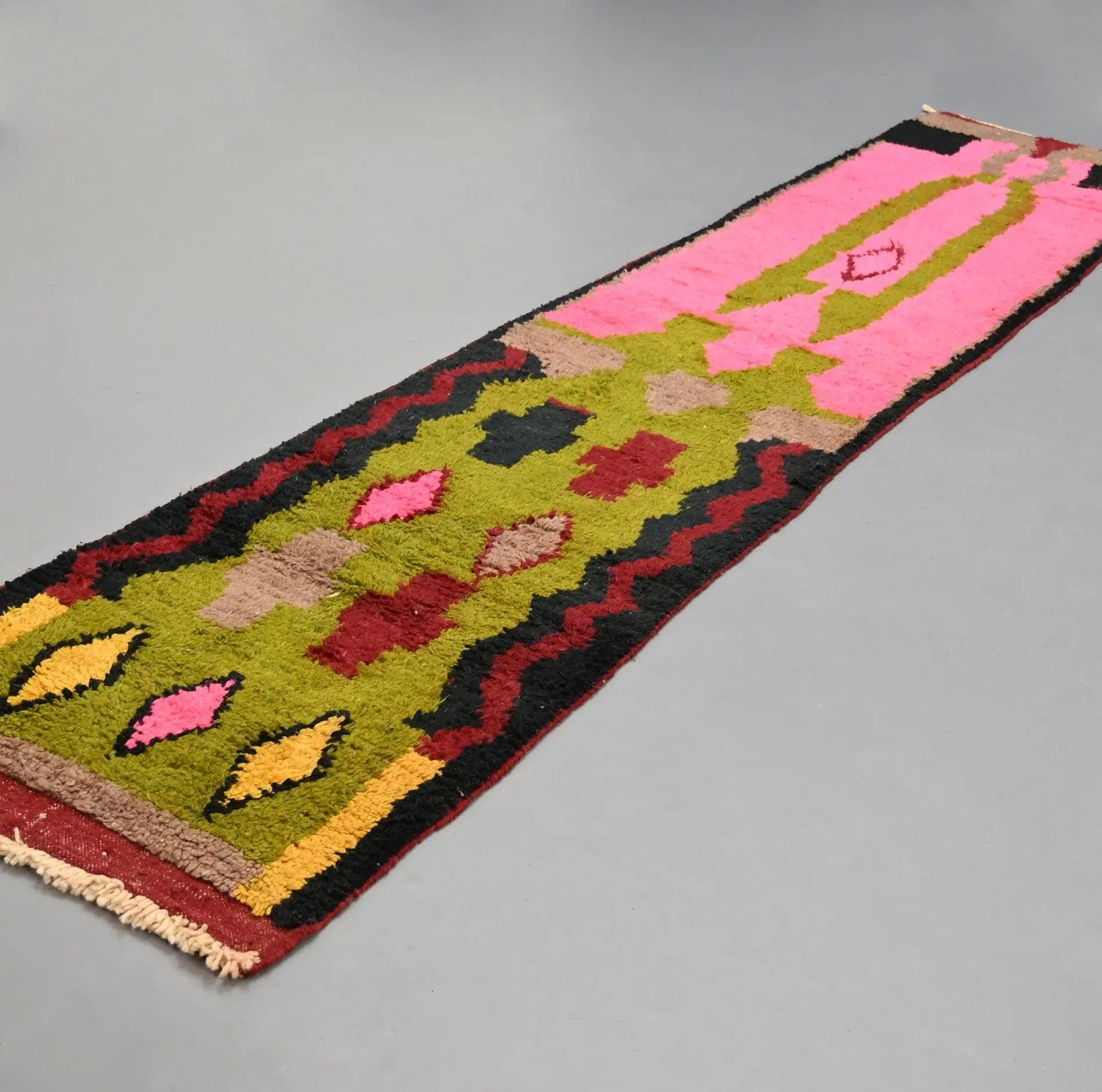 Vintage Runner Moroccan Rug 2.5 x 11.7 feet - Ettilux Home