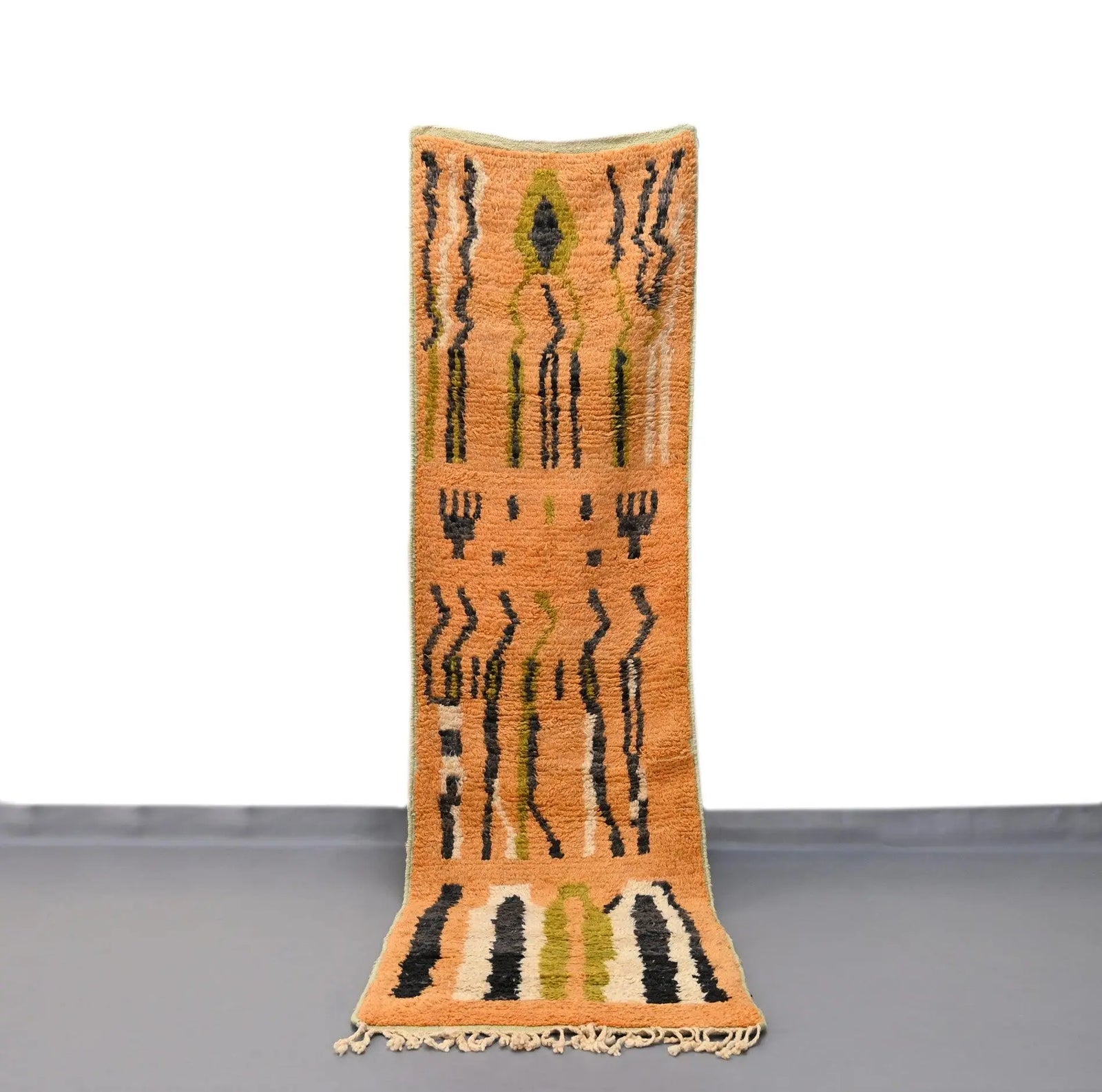 Vintage Runner Moroccan Rug 2.6 x 9.8 feet / 80 x 301 cm - Ettilux Home