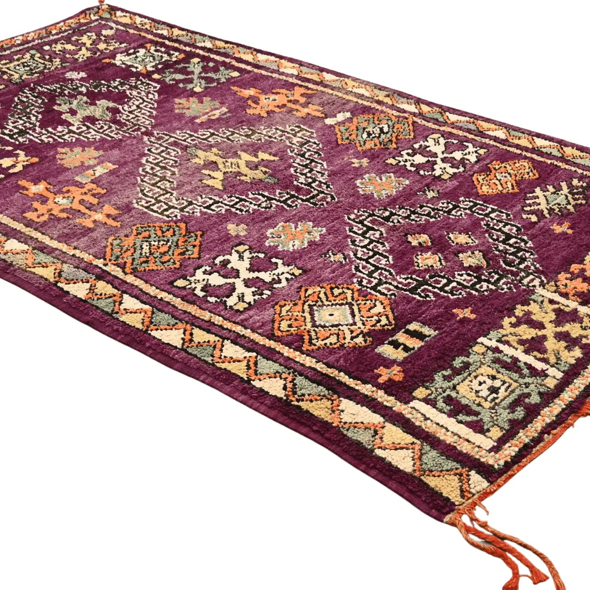 Vintage Testamen Moroccan Rug 5.3 x 9.2 ft / 163 x 283 cm - Ettilux Home